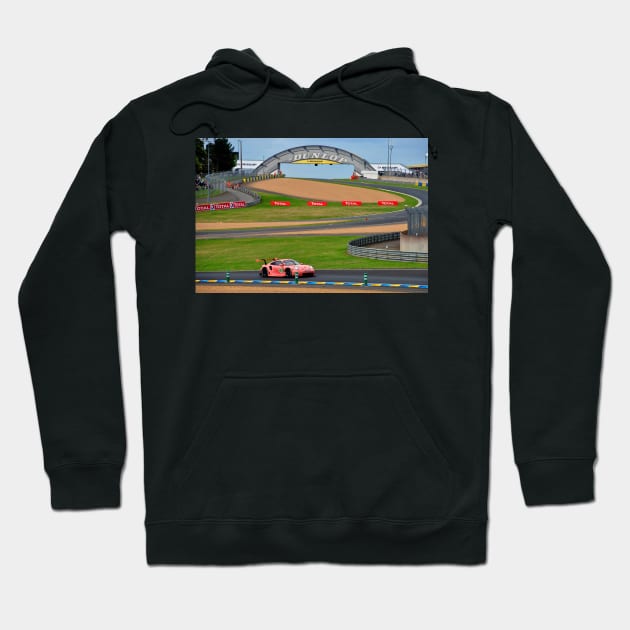 Porsche 911 RSR no92 24 Hours Of Le Mans Hoodie by AndyEvansPhotos